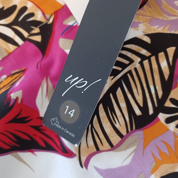 UP! Aruba Up Skort Size 14 Multi-Color Coconut Girl Beachy Golf - Picture 6 of 6